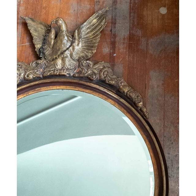 Gold 19th or 20th Century Italian Giltwood Mirror With Eagle Finial in Adams Style For Sale - Image 8 of 18
