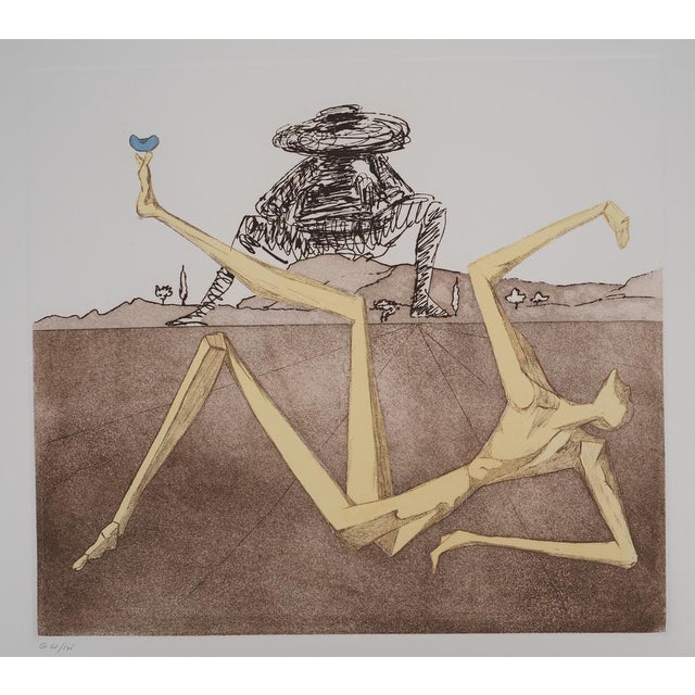 Salvador Dali, Don Quixote, The Heart of Madness, Engraving For Sale - Image 3 of 5