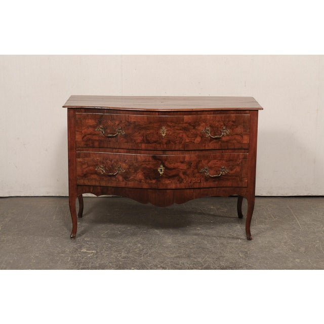 18th C. Italian Serpentine 2-Drawer Chest For Sale - Image 11 of 11
