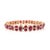 Metal 12.57 Carats Mozambique Rubies Studded With Diamonds in 14k Solid Gold Bracelet For Sale - Image 7 of 14