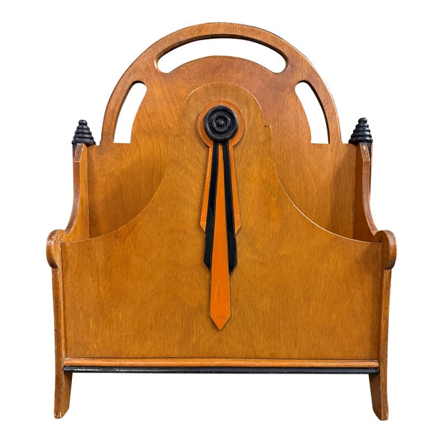 Art Deco Magazine Holder 1920-1930 Hollywood Regency For Sale