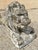 Mid 20th Century Vintage Classical Style Cast Cement Concrete Guardian Entry Lions - Pair For Sale - Image 5 of 16