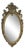 Late 19th Century Victorian Distressed Oval Mirror For Sale