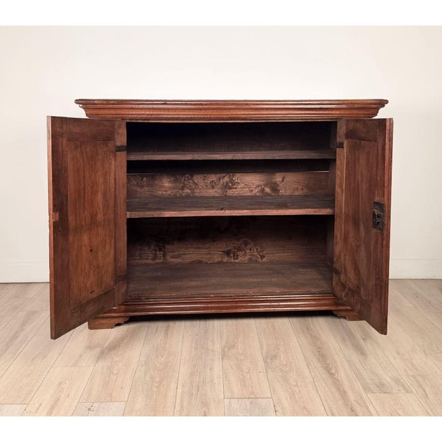 Italian Baroque Walnut Cabinet/Buffet/Sideboard, Circa 1760 For Sale - Image 10 of 11