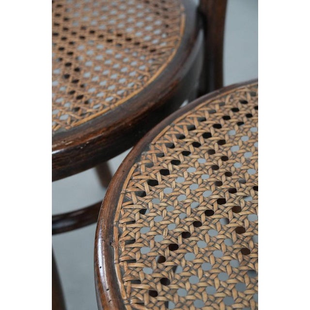 Vintage Wooden Bistro Chairs by Jacob & Josef Kohn Wien, Set of 6 For Sale - Image 12 of 18