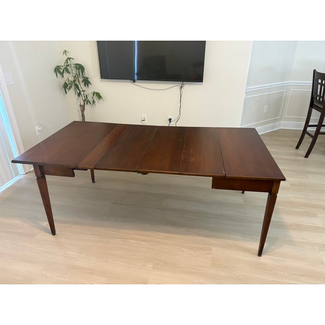 1950s Extensole Desk to Dining Wood Table Transformer Table for Small Space For Sale - Image 4 of 18