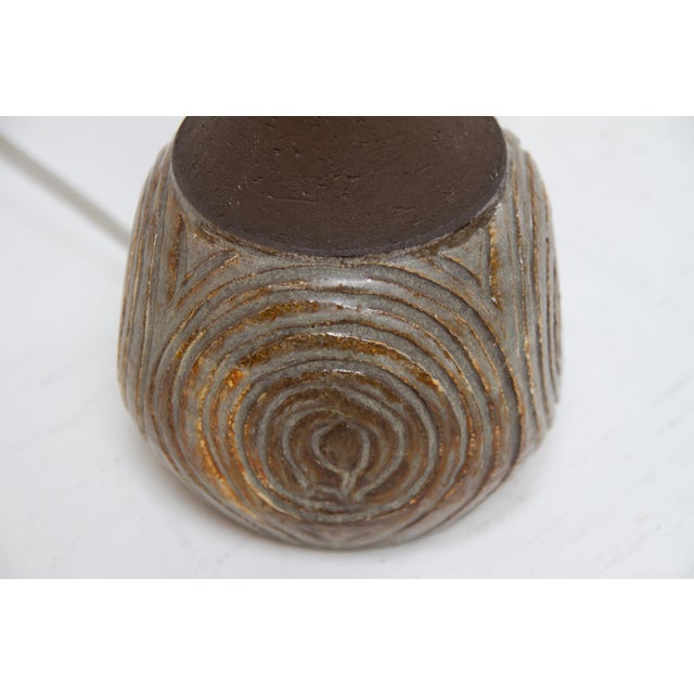 Danish Modern Ceramic Table Lamp by Børge Christoffersen for Chris Haslev, 1960s For Sale - Image 6 of 18