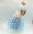 Herend Deryne (Mrs. Dery) Large 14” Porcelain Figure: Woman With Guitar/Mandolin (Blue Gown, Floral Motifs) Ligeti Early Mark, Vintage #5753 For Sale - Image 11 of 18
