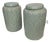 Pair of Celadon Jars With Ginko Leaf Motif For Sale