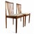 Brown Mid-Century Scandinavian Teak Dining Chairs with Upholstered Seats, 1960s, Set of 2 For Sale - Image 8 of 8