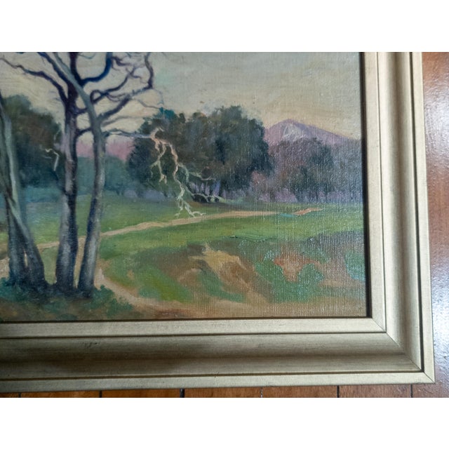 Mid 20th Century 20th Century American Impressionist Landscape Painting, Unsigned For Sale - Image 5 of 9