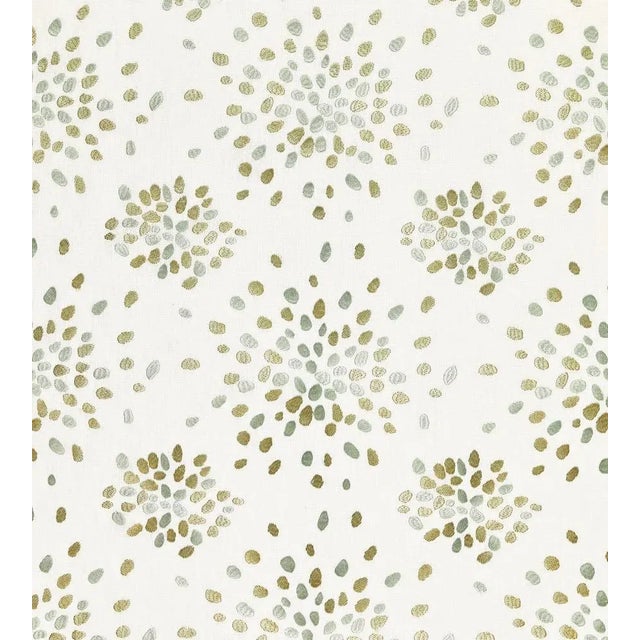 Sample - The House of Scalamandré Firefly Fabric, Green For Sale