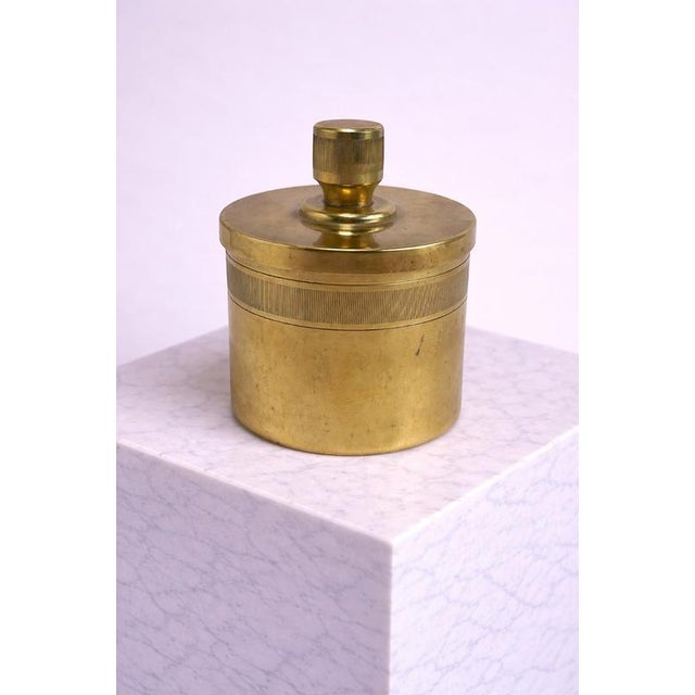 Metal Swedish Art Deco Bronze Lidded Box attributed to O.H. Lagerstedt, 1930s For Sale - Image 7 of 7