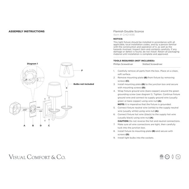 Visual Comfort Chapman & Myers for Visual Comfort Signature Flemish Double Sconce in Aged Iron with Linen Shades For Sale - Image 4 of 5