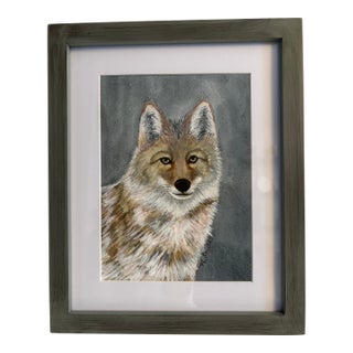 “Quiet Sentinel” Original Watercolor Painting Signed and Framed For Sale