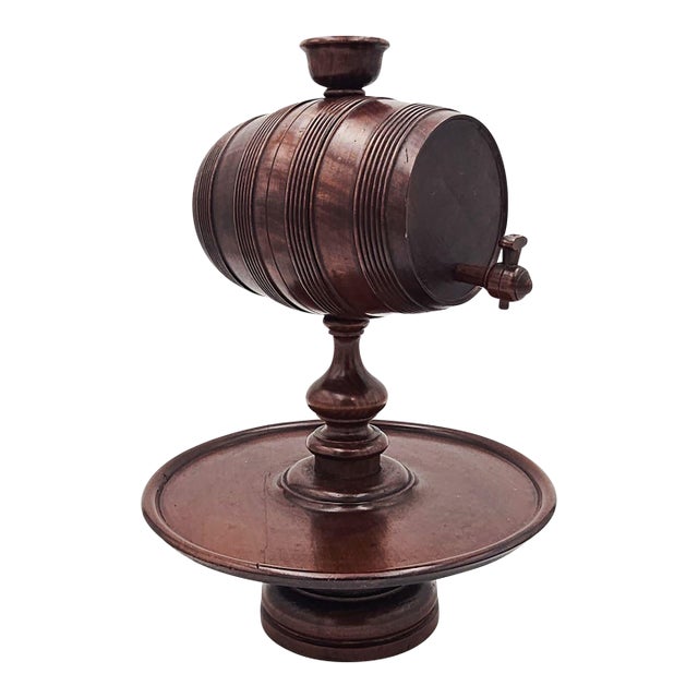 Treen Keg on Stand, England, Late 19th / Early 20th Century For Sale