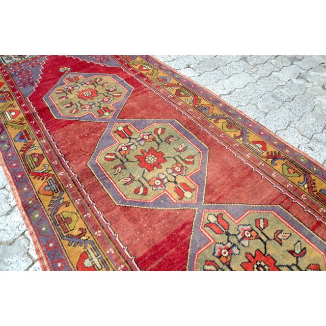 Textile 1960s Vintage Handmade Rug For Sale - Image 7 of 11