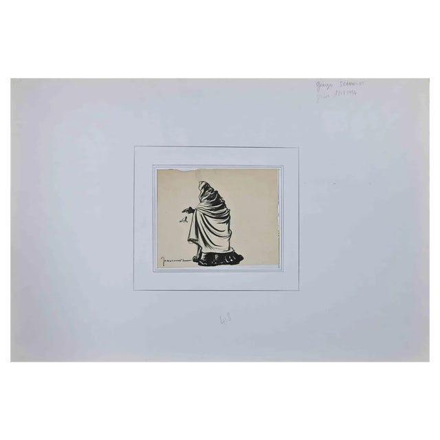 Pierre Georges Jeanniot, Figure, Drawing, 19th-Century For Sale