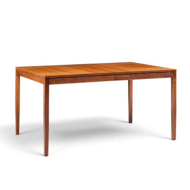 Florence Knoll for Knoll Mid Century Walnut Expanding Dining Table With 1 Leaf For Sale In Chicago - Image 6 of 10