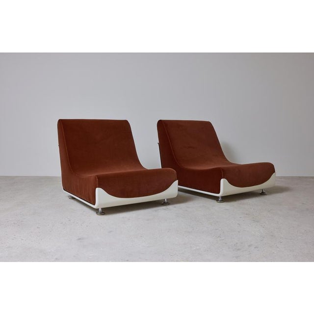 Space Age Italian Lounge Chairs, 1970s, Set of 2 For Sale - Image 10 of 10
