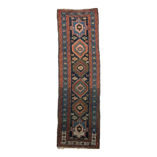 Northwest Vintage Runner Persimmo Pastel Hues Rug2.9 x 9.8 For Sale