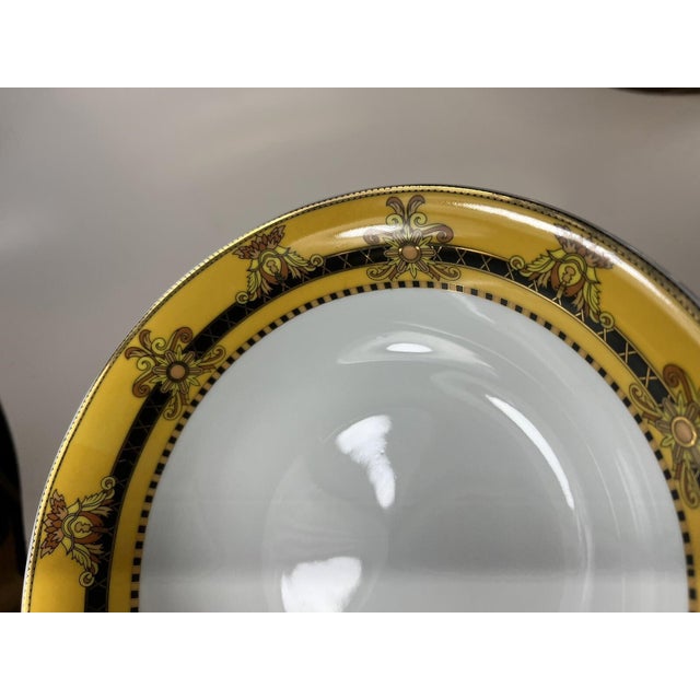 Ceramic Late 20th Century Serving Bowl "Barocco" Italian Versace Design Rutherford Porcelain For Sale - Image 7 of 10
