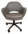 Authentic 2019 Knoll Eero Saarinen Executive Swivel-Tilt Desk Chair in Cadet Grey Volo Leather For Sale