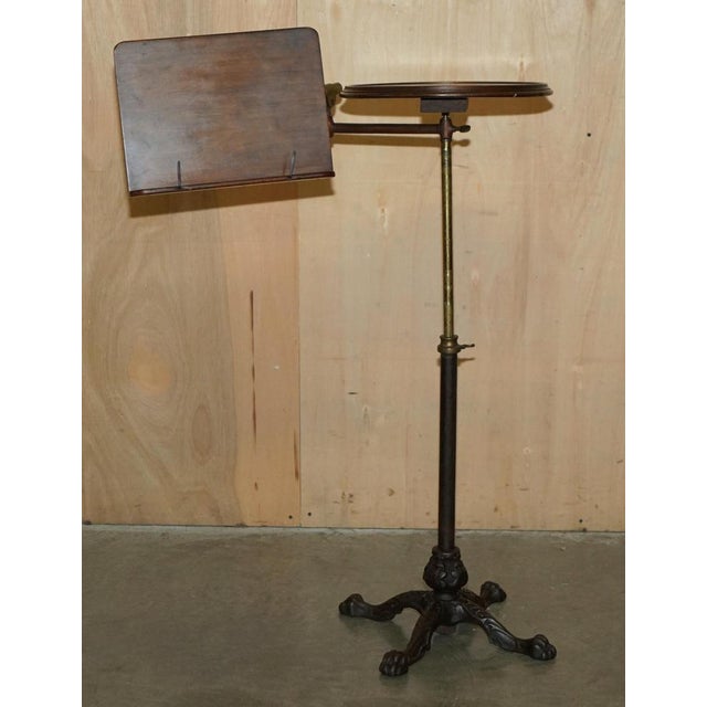 Antique Adjustable Metal Table from Victorian Leveson & Sons, 1880 For Sale - Image 17 of 18