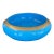 Mid 19th Century French Blue Opaline Glass Bowl With Intricate Gilded Fruit and Vine Border For Sale