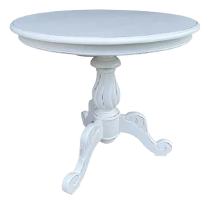 Shabby Chic Victorian Round Parlor Table