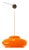 Orange Polycarbonate Pendant Lamp For Sale