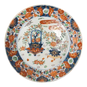 Japanese Polychrome Enamel Imari Plate