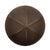 Contemporary Velvet Ball Cushion in Brown by Lo Decor For Sale - Image 3 of 4