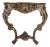 19th Century Italian Rococo Style Giltwood Console Table With Rosso Verona Marble Top For Sale