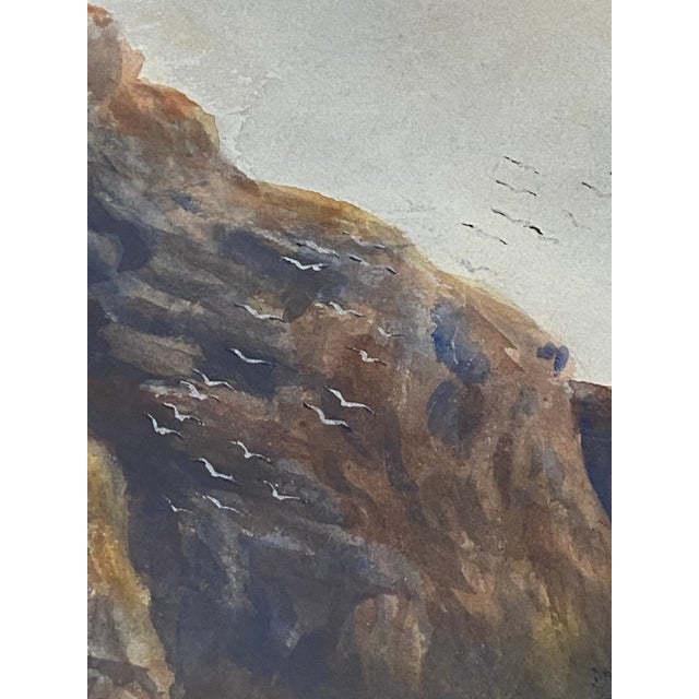 Blue John Henry Hill (1839-1922) Original Coastal Landscape W/ Figures C.1900 For Sale - Image 8 of 12