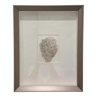 Pheromone by Christopher Marley Scolecite on Stilbite Framed Mineral Specimen For Sale
