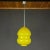 Mid-Century Yugoslavian Yellow Glass Pendant Lamp, 1970s For Sale - Image 4 of 11