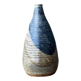 Vintage Abstract Ceramic Vase For Sale