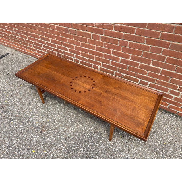 Drexel Declaration Drexel Declaration Walnut & Rosewood Coffee Table by Kipp Stewart & Stewart MacDougall 1960s For Sale - Image 4 of 10