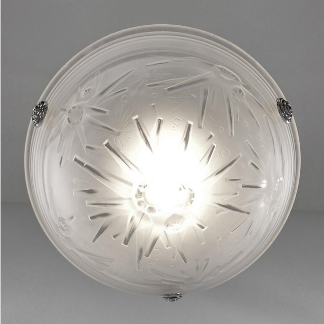 1920s French Art Deco Pendant Light by Muller Freres 1920s France For Sale - Image 5 of 10