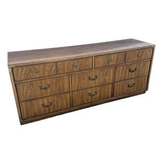 Vintage Huntley Campaign Dresser by Thomasville For Sale
