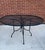 Vintage Wrought Iron Patio Garden Set 6 Chairs 54" Oval Table Minimalist For Sale - Image 13 of 17
