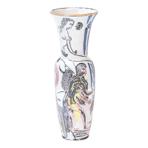 A Tall Ceramic Vase by Anette Wandrer, Germany, C. 2000.