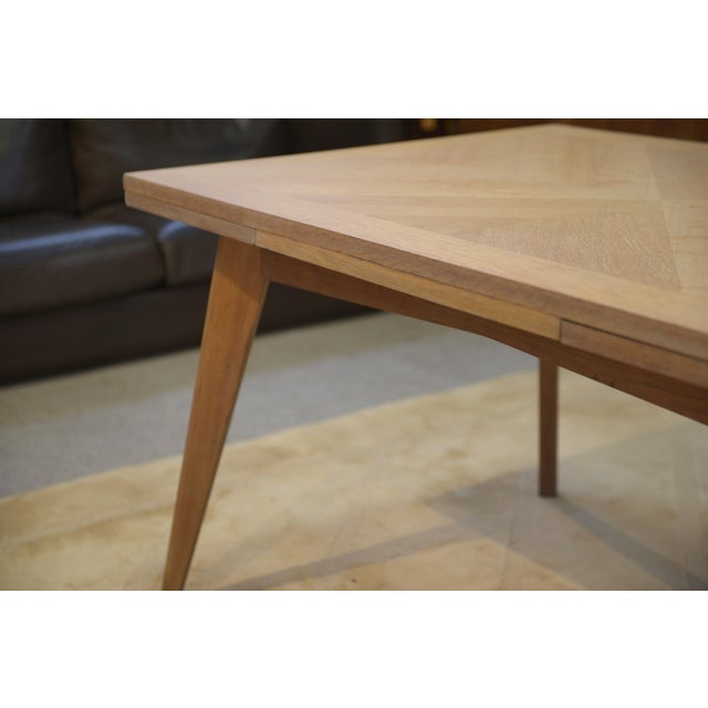 Beige Limed Oak Table, 1960s For Sale - Image 8 of 13