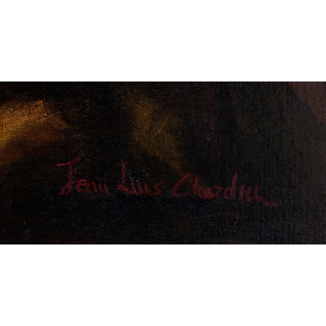 1960s Jean-Louis Chardin, French Still Life with Fruit, 1960s, Oil on Canvas For Sale - Image 5 of 8