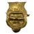 Metal Vintage Tibetan Gilt Copper Jeweled Ritual Mask With Coral and Turquoise Inlay For Sale - Image 7 of 11