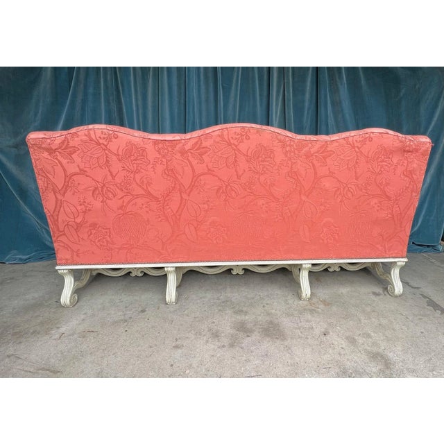 Textile Large French 19th Century Neo-Baroque Style Sofa For Sale - Image 7 of 12