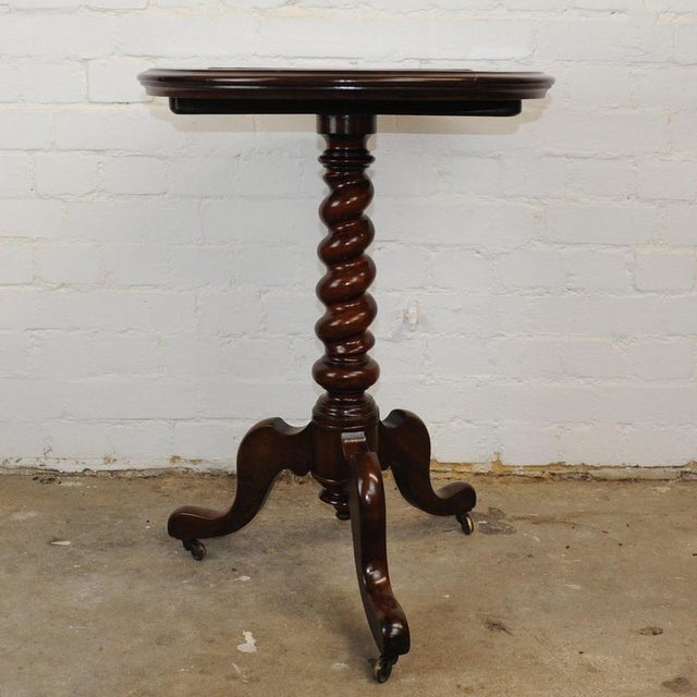 Antique Wooden Chess Table on Wheels, 19th Century For Sale - Image 6 of 14