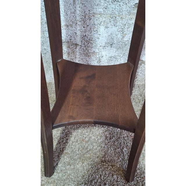 Wood Arts and Crafts English Two-Tier Plant Stand, 1900 For Sale - Image 7 of 8