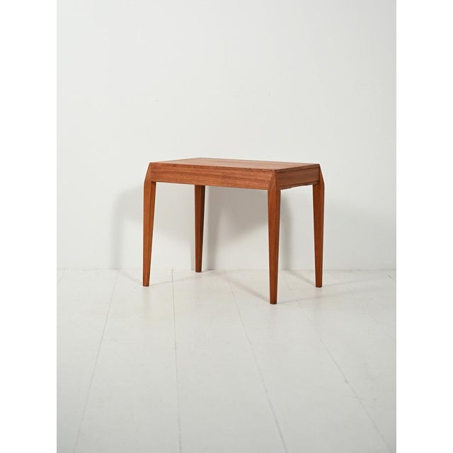 Severin Hansen Teak Sewing Table by Severin Hansen for Haslev Mobelsnedkeri, 1960s For Sale - Image 4 of 11
